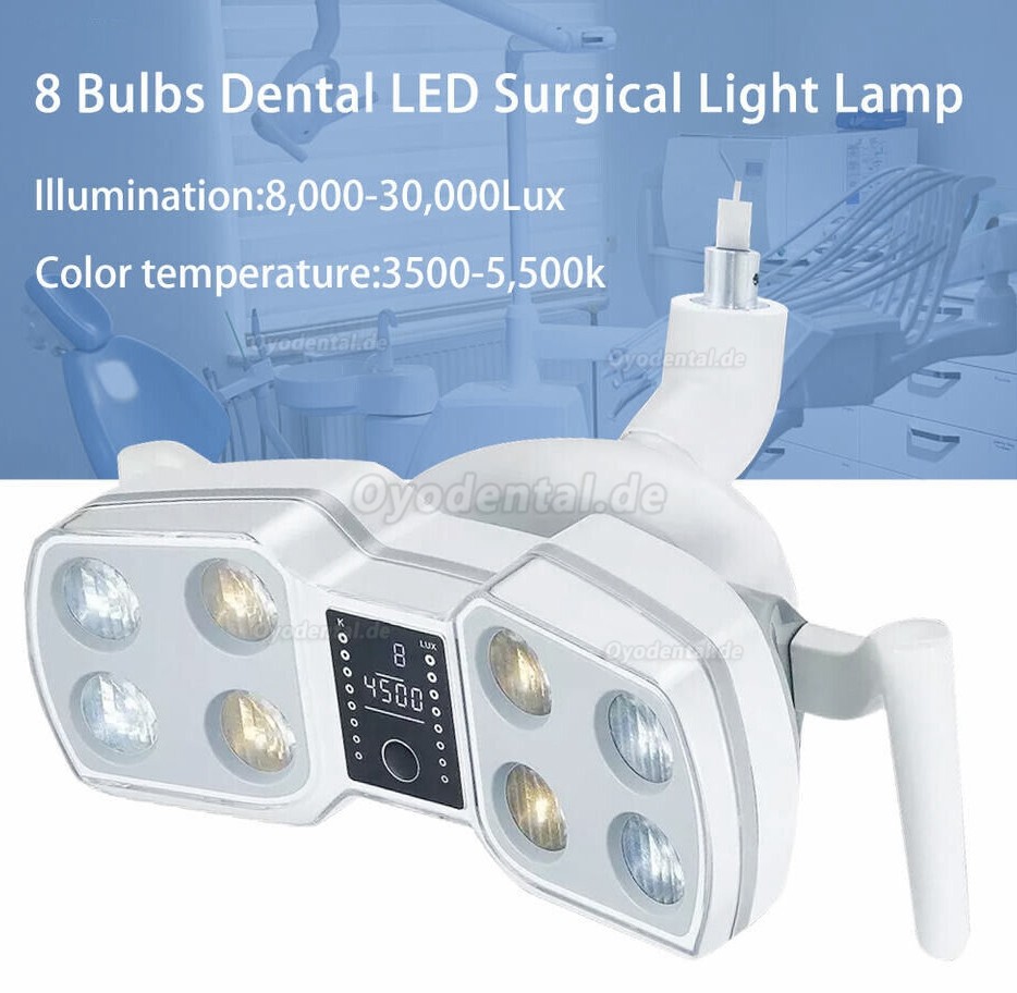 Dental LED Schattenlos OP-Licht-Induktionslampe 8 Glühbirnen Operationslampe KY-P126